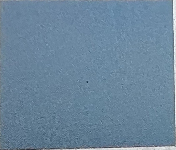 Example image · Blau hell on Stainless 304 · Laser: ComMarker B6 60W Mopa · Lens: 150mm · Entry #18 · Image 1 of 2