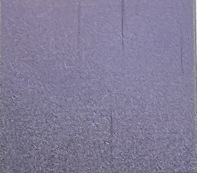 Example image · Purple on Stainless 304 · Laser: ComMarker B6 60W Mopa · Lens: 150mm · Entry #12 · Image 1 of 1