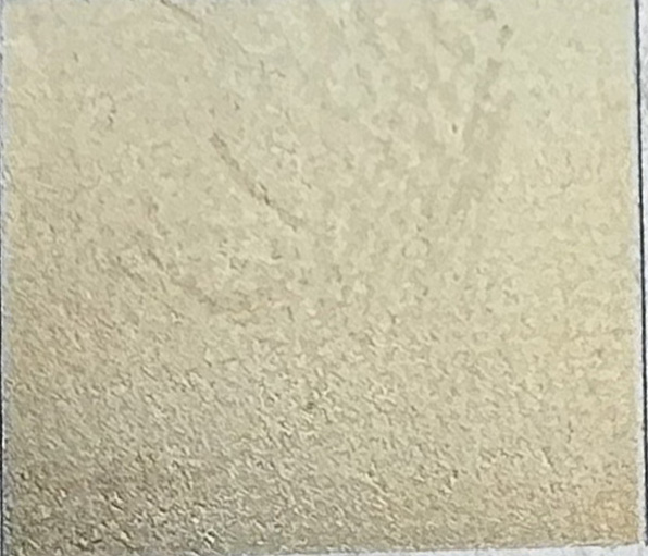 Example image · Gold on Stainless 304 · Laser: JPT YDFLP-E2-60-M7-M-R · Lens: 150mm · Entry #44 · Image 1 of 1